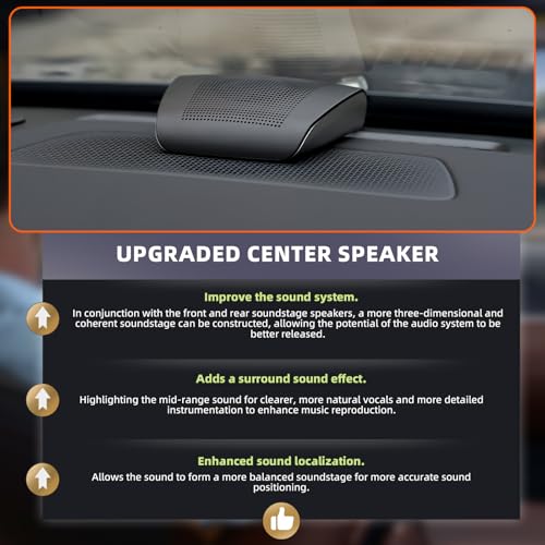 WDiYA Universal Car Center Channel Speaker - High Performance Surround Sound System, Surface Mount Mid-Dash Audio for All Vehicles, Easy No-Cut Installation, Sleek Design (Fits Trucks/SUVs/Sedans) - Image 5