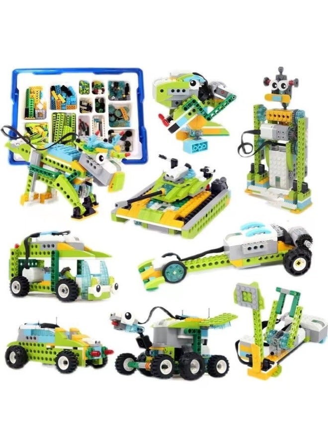 Wedo2.0 Programming Robot Early Education Puzzle Assembled Building Blocks Toy Set Wholesale-Color:Building Block Bag + Electronic Parts + Box - Image 2