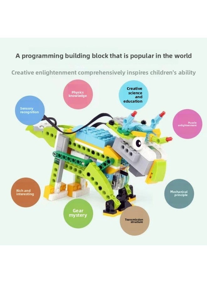 Wedo2.0 Programming Robot Early Education Puzzle Assembled Building Blocks Toy Set Wholesale-Color:Building Block Bag + Electronic Parts + Box - Image 5