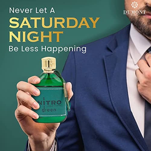 Dumont Nitro Green Eau De Parfum - Vibrant Weekend Fragrance - 3.4 Fl Oz - Image 4