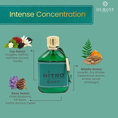Dumont Nitro Green Eau De Parfum - Vibrant Weekend Fragrance - 3.4 Fl Oz - Image 5