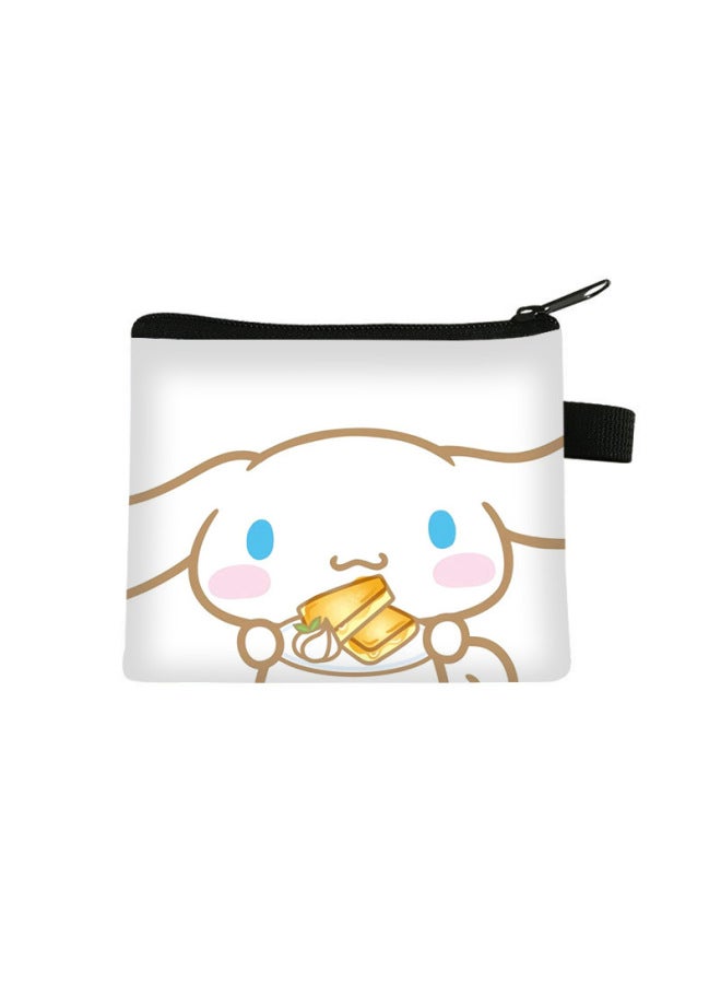 New Cinnamoroll Children's Coin Purse Mini Storage Wallet For Elementary School Students Square Key Portable Card Holder Bag