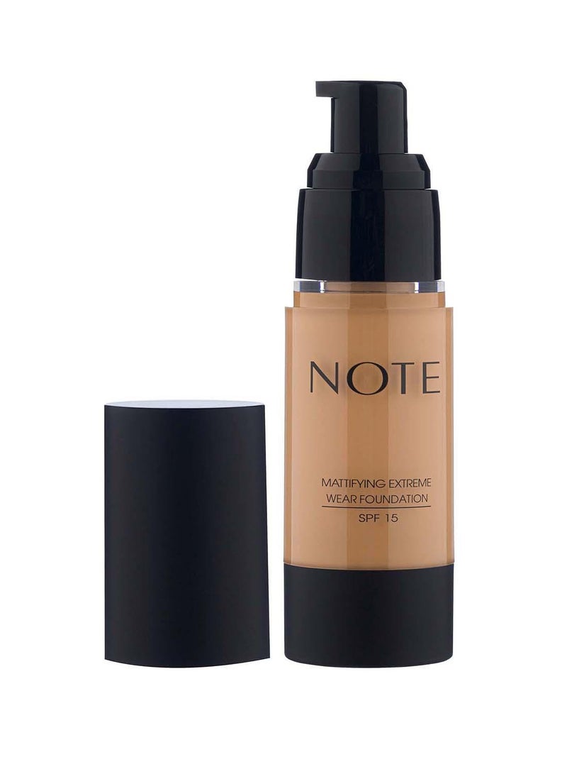 Note Mattifying Extreme Wear Foundation 102 - Warm Almond - Image 2