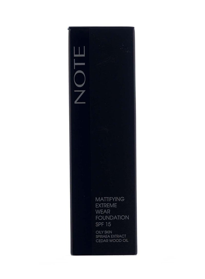 Note Mattifying Extreme Wear Foundation 102 - Warm Almond - Image 3