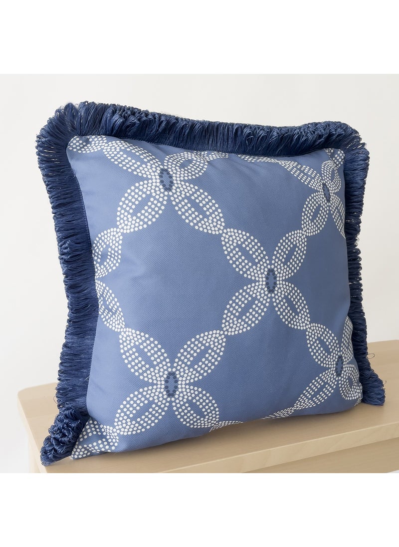 Ritmo Home Tasseled Scandinavian Ethnic Marine Throw Pillow Cover  - Image 3