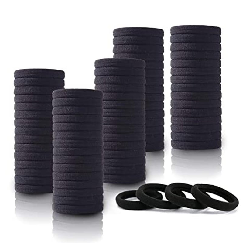 GITGRNTH Hair Band for Women & Girls - Rubber Band - Elastic Ponytail Hairband Ties Accessories Soft Cotton Stretchable Rubber Bands, Non-Slip For Medium, Thick & Thin Hair, Pain-Free (Multi-colored) (Cotton_50 Pic, Regular) - Image 1