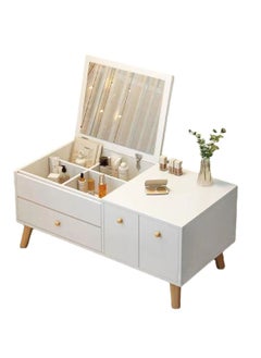 Sharpdo Modern Home Dressing Table with LED Makeup Mirror 80*40*38cm  - Image 1