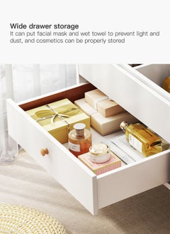 Sharpdo Modern Home Dressing Table with LED Makeup Mirror 80*40*38cm  - Image 4