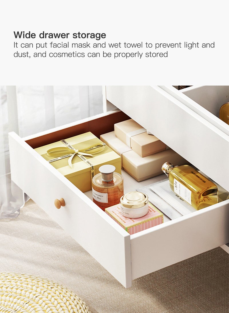 Sharpdo - Modern Home Dressing Table with LED Makeup Mirror 80*40*38cm - Image 1