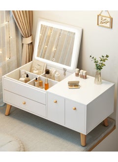 Sharpdo Modern Home Dressing Table with LED Makeup Mirror 80*40*38cm  - Image 2