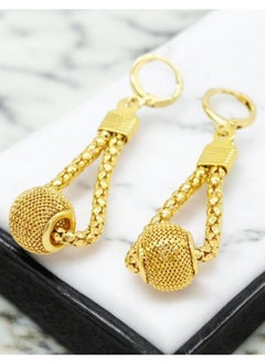 GOLDMAX Elegant 21k Gold Plated Drop Earrings For Women  - Image 2