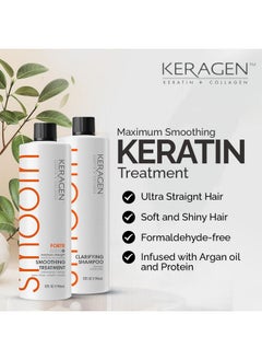 KERAGEN - Brazilian Keratin Smoothing Treatment, Dry And Damaged Hair  - Image 3