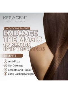 KERAGEN - Brazilian Keratin Smoothing Treatment, Dry And Damaged Hair  - Image 2