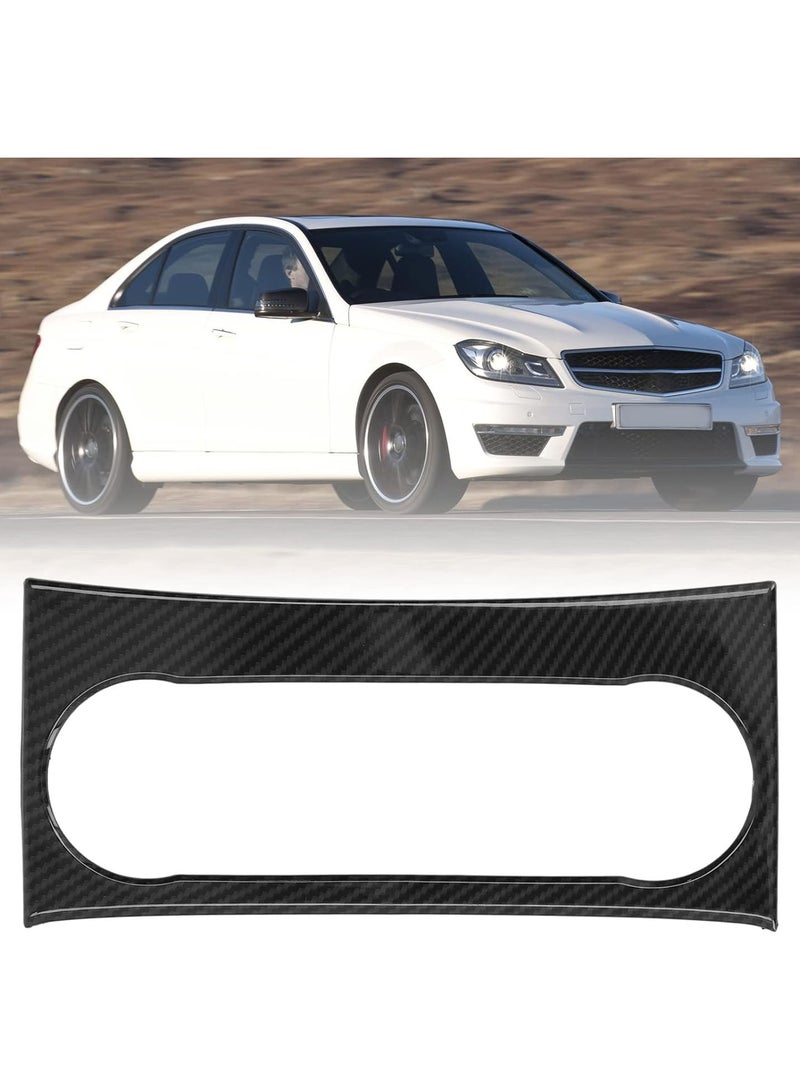 GGOOT Air Condition Panel Frame Fit for Benz C Class W204 2011-2015, Center Console Air Condition Switch Panel Frame Cover Carbon Fiber Style Replacement - Image 4