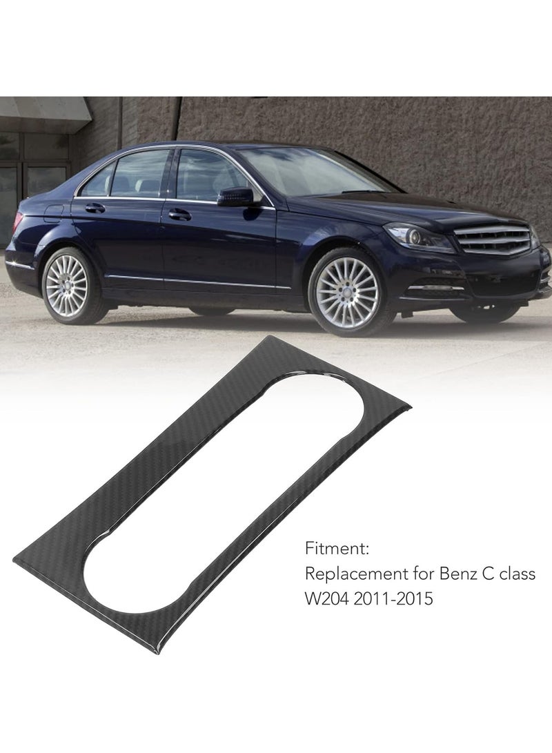 GGOOT Air Condition Panel Frame Fit for Benz C Class W204 2011-2015, Center Console Air Condition Switch Panel Frame Cover Carbon Fiber Style Replacement - Image 3