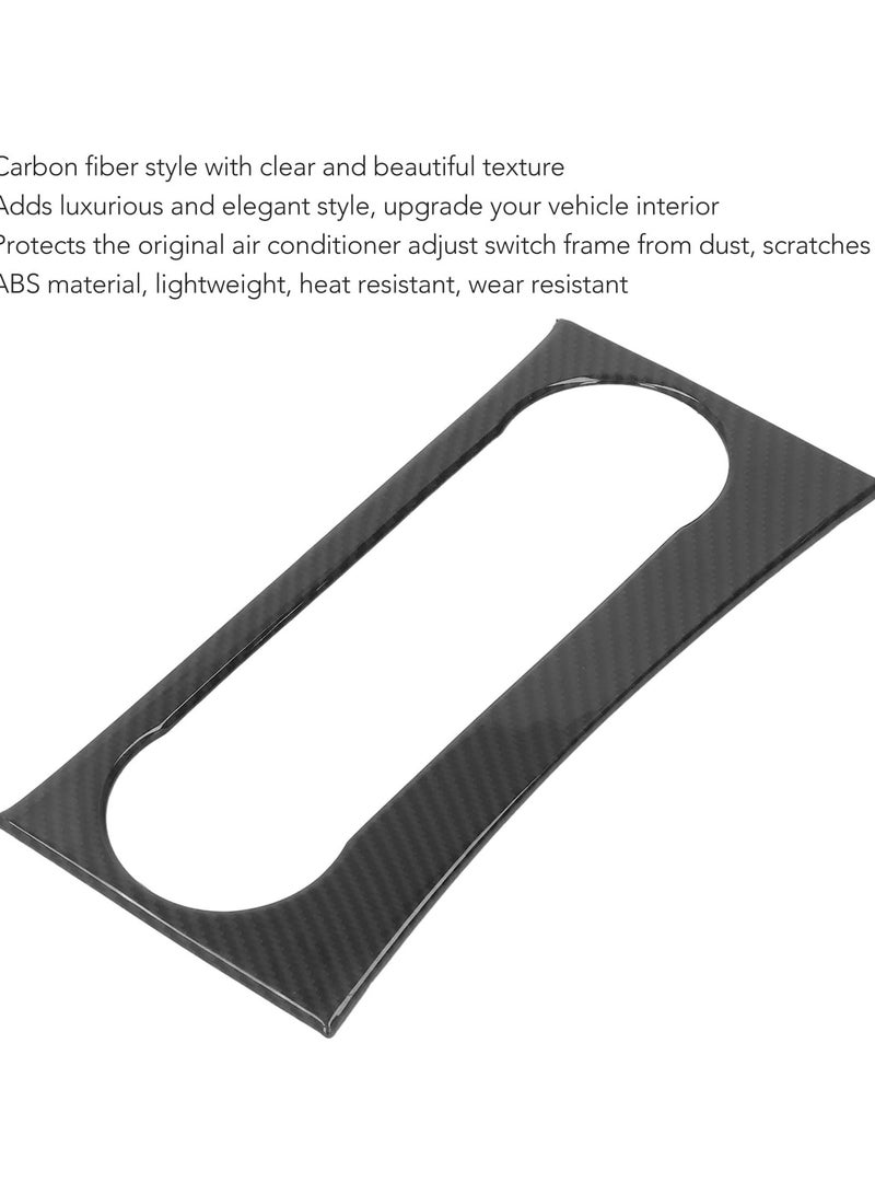 GGOOT Air Condition Panel Frame Fit for Benz C Class W204 2011-2015, Center Console Air Condition Switch Panel Frame Cover Carbon Fiber Style Replacement - Image 2