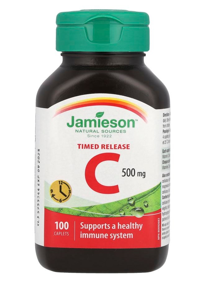 Jamieson Timed Release Vitamin C 500 mg 100 Caplets 