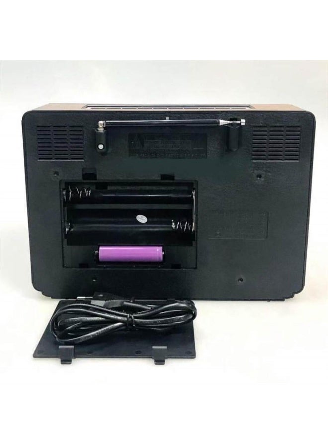 جولون راديو خشبي عتيق وريترو RX-BT89 – راديو لاسلكي 3 نطاقات AM/FM/SW مع مشغل موسيقى USB/TF وتقنية البلوتوث والبطارية القابلة للشحن - Image 5