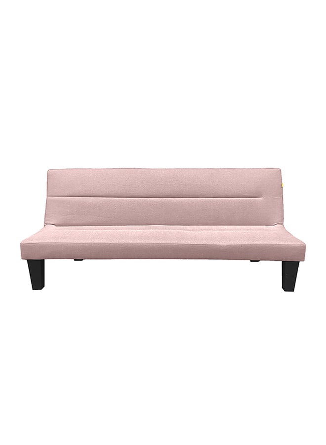 In-House Asil | 3-Seater Sofabed 2 In 1 Upholstered In Velvet 28x182x108 cm - Light Pink - Image 4