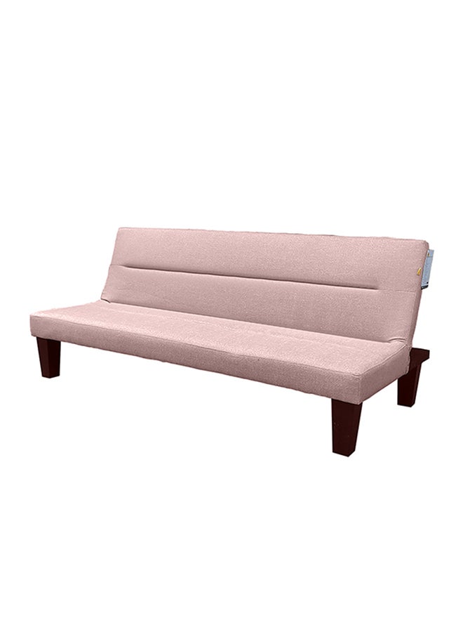 In-House Asil | 3-Seater Sofabed 2 In 1 Upholstered In Velvet 28x182x108 cm - Light Pink - Image 2