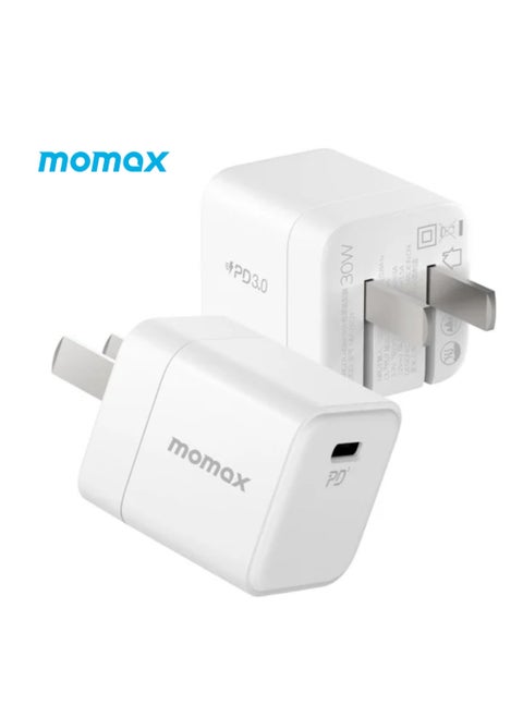 شاحن MOMAX UM26CN ONEPLUG 30W GaN Mini USB-C سريع