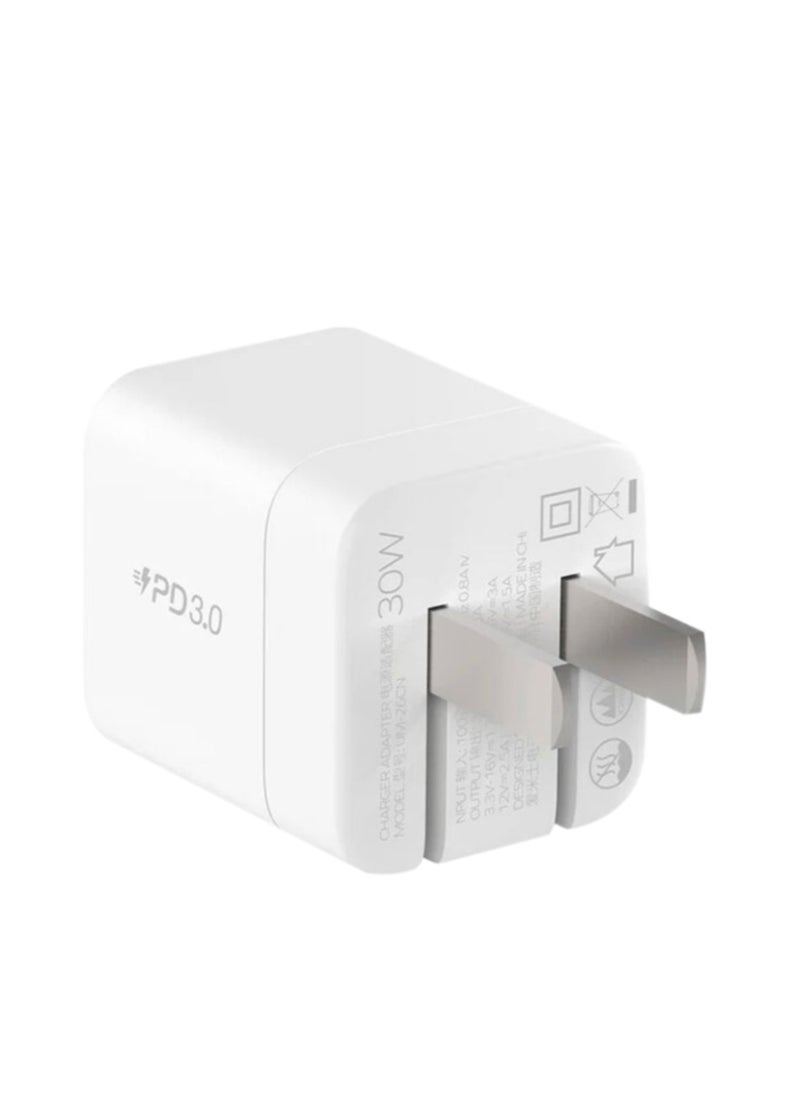 شاحن MOMAX UM26CN ONEPLUG 30W GaN Mini USB-C سريع