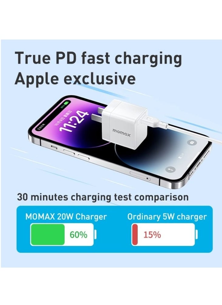 شاحن MOMAX UM26CN ONEPLUG 30W GaN Mini USB-C سريع
