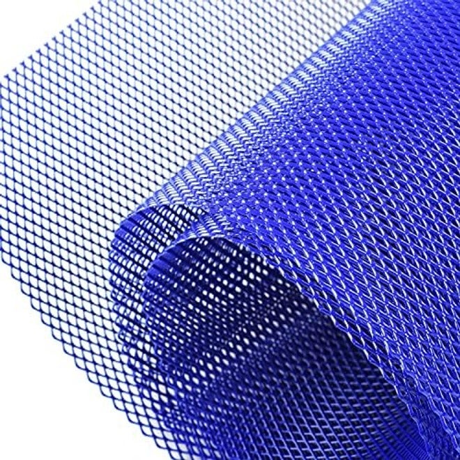 AggAuto 40"x13" Car Grill Mesh - Black Aluminum Alloy Rhombic Hole Bumper Grille Insert, Universal Fit - Image 3