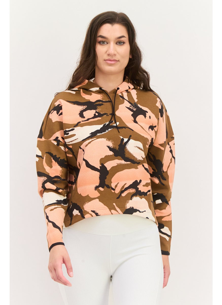 Women Sportswear Fit Camouflage Hoodie Sweatshirt, Brown - pzsku/Z9D1A241C41B14B9020CBZ/45/_/1737642281/98bdaced-9d0c-4fef-8dc1-ab09f6e91c33