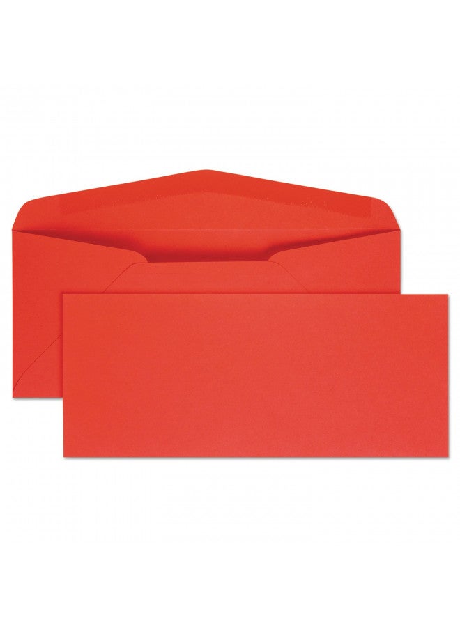 Quality Park Colored Envelope, Traditional, #10, Red, 25 per Pack (11134) - Image 1