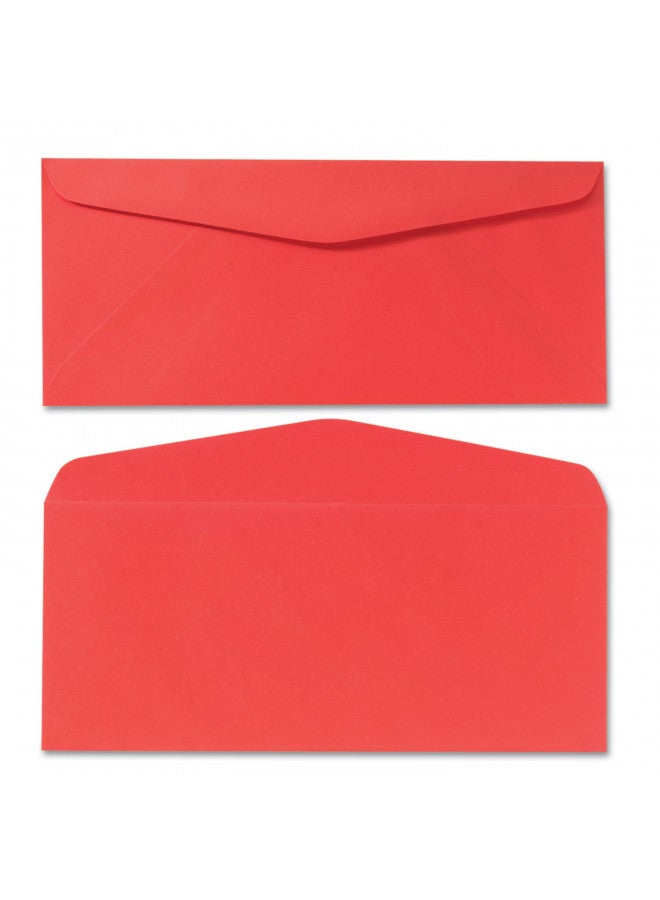 Quality Park Colored Envelope, Traditional, #10, Red, 25 per Pack (11134) - Image 3