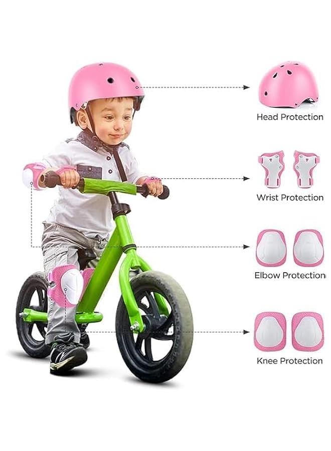 TRASSLE Kids Protective Gear Set, Kids Adjustable Skateboard Helmet Suitable for Ages 9-15 Years Toddler Boys Girls, Kids Knee Pads and Elbow Pads Set for Bicycle Skateboard Scooter - Image 4
