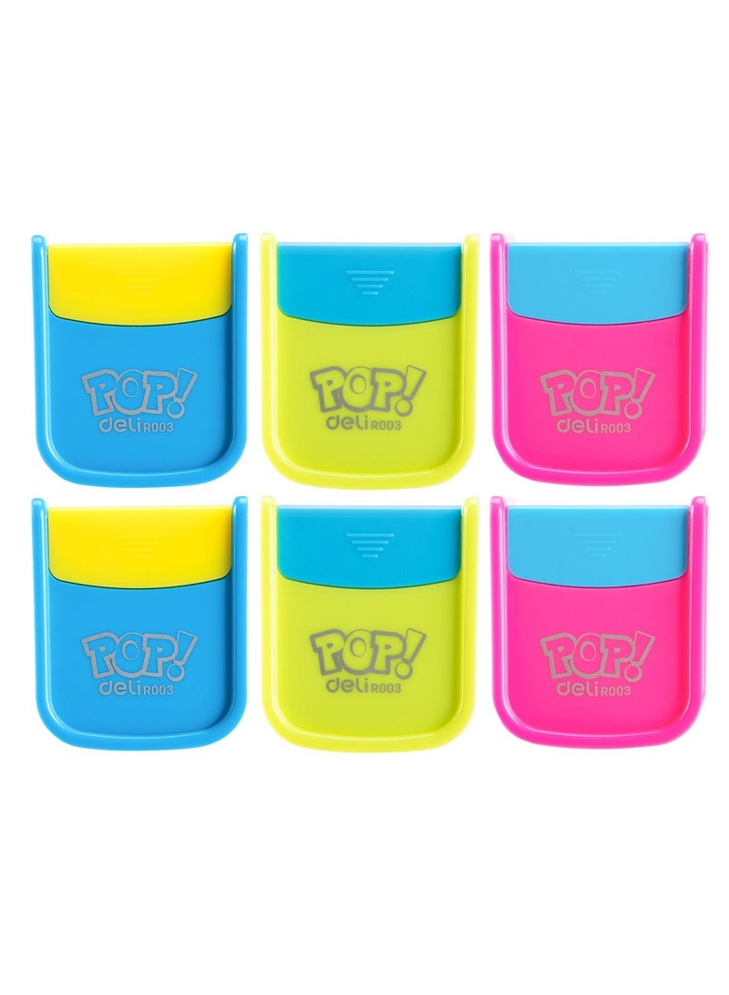 Deli 6-Piece Double Hole Sharpener - Image 1