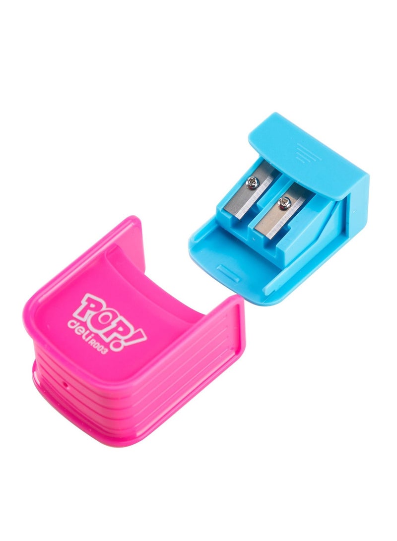 Deli 6-Piece Double Hole Sharpener - Image 2