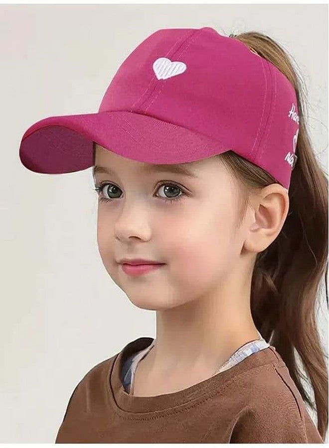 زيوري قبعة زيوري القطنية بدون ظهر بتصميم قلب - فوشيا - Image 2