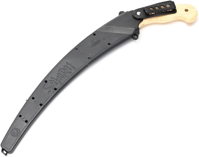 14'' Samurai Saw with Wood Handle - Curved Pruning Saw with 0.9mm Steel Blade, Sharp Teeth, Sheath, and Ergonomical Handle - Hand Saw for Tree Cutting, Trimming Branches, and Gardening - Image 2