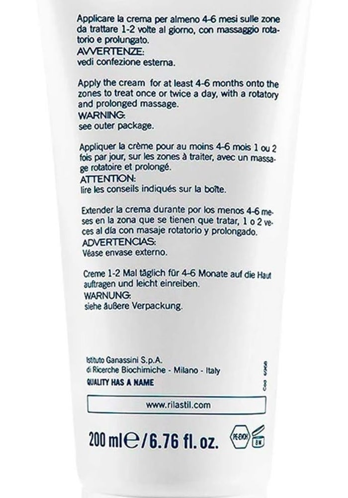 Rilastil Stretch Marks Cream - 200 ml Emollient and Moisturizing Body Cream - Image 2