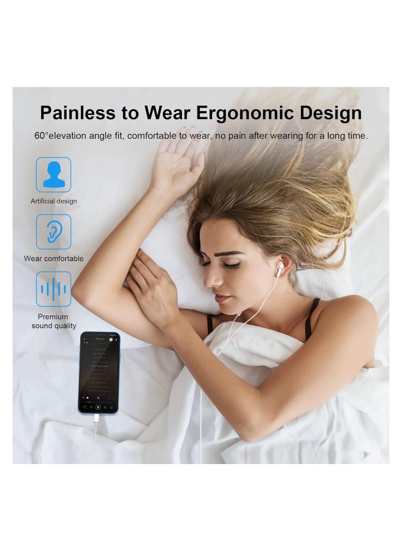 ELTRAZONE - iPhone Headphones, [MFI Certified] Earphones Wired Stereo Sound Earbuds with Microphone and Volume Control, Compatible with iPhone 14/13/12/SE/11/XR/XS/X/7/7 Plus/8/8P, Supports All iOS Systems,White - Image 1