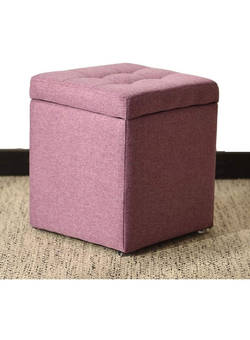 LINGWEI Ottoman Storage Box Change Shoe Stool Coffee Table for Home Living Room Bedroom Box Bench Chair - Image 1