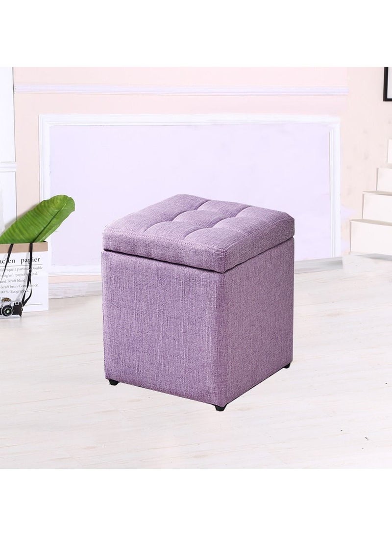 LINGWEI Ottoman Storage Box Change Shoe Stool Coffee Table for Home Living Room Bedroom Box Bench Chair - Image 2