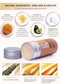 IKT 2 Pcs Hair Wax Stick(75gx2) Hair Pomade Stick Long-Lasting Styling Wax Stick Hair Wax Stick Smoothing & Slick Stick for Hair Wigs Styling Waxes for Fly Away & Edge Anti Frizz Hair  - Image 4