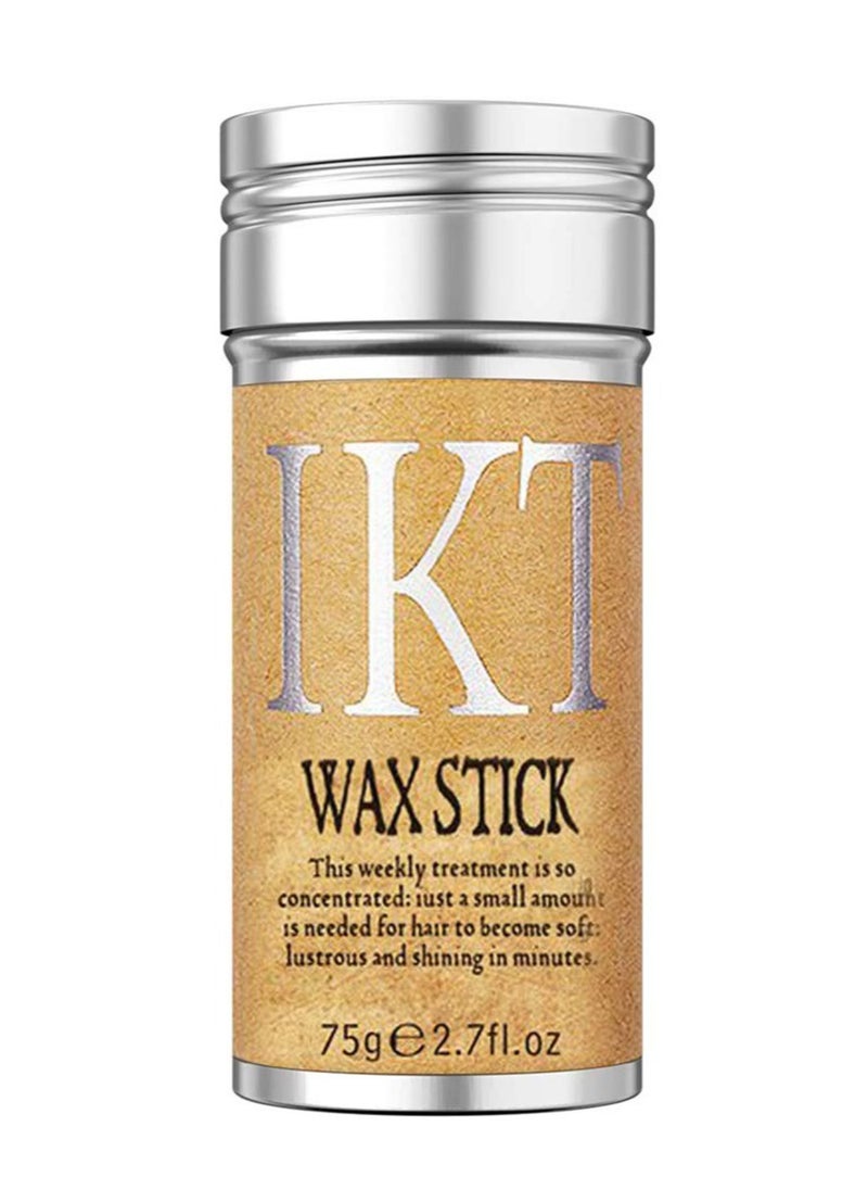 IKT 2 Pcs Hair Wax Stick(75gx2) Hair Pomade Stick Long-Lasting Styling Wax Stick Hair Wax Stick Smoothing & Slick Stick for Hair Wigs Styling Waxes for Fly Away & Edge Anti Frizz Hair  - Image 5