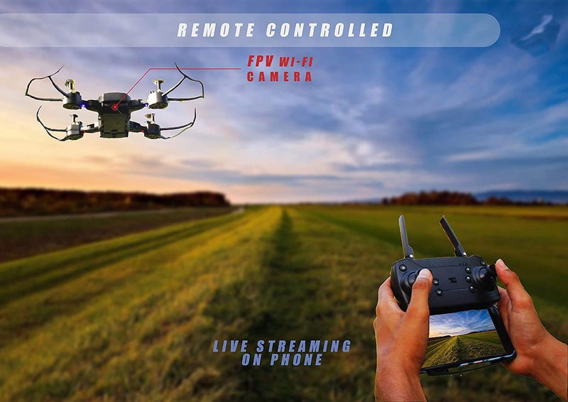 Jack Royal Remote Control Helicopter Drone, Multicolour - Image 3