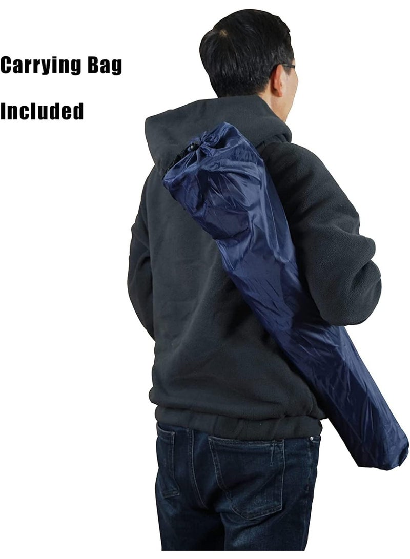 Decorhills Folding Beach Chair, Portable Outdoor Collapsible Camping Chair with Steel Frame and Polyester Seat, Big Chair for Hiking, Fishing, Picnic, Garden, Beach – Blue - Image 4