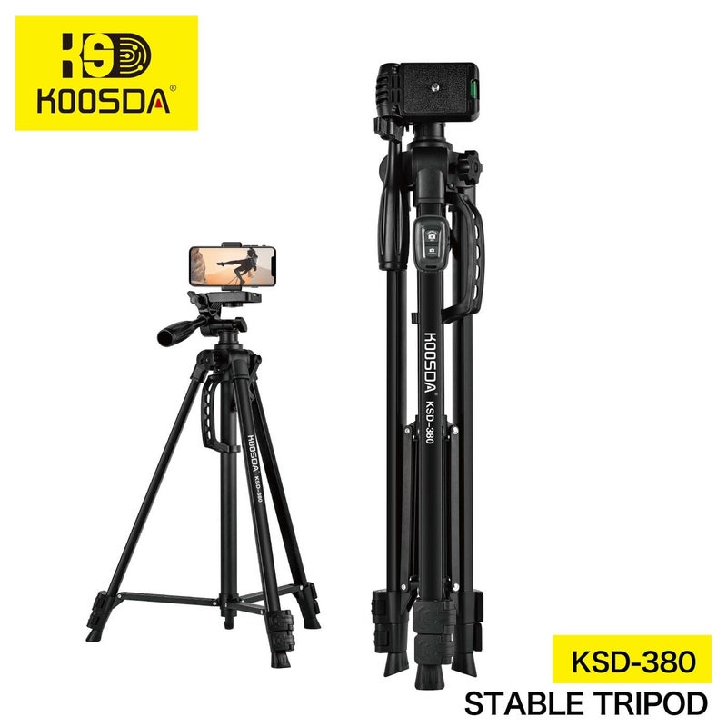 KOOSDA KSD-380 1.8M Stable Tripod – Perfect Support for Photography & Videography - Image 1
