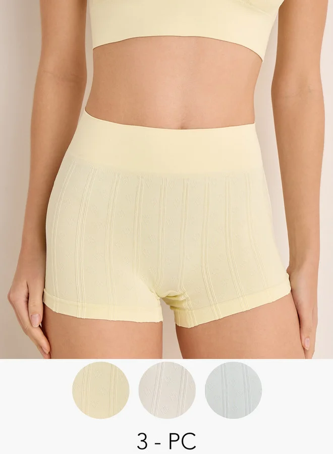 سبلاش فيڤ Set of 3 - Boyleg Briefs Textured