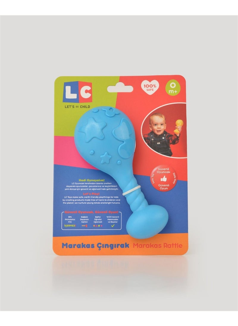 Let's Be Child LC Blue Maracas Rattle  - Image 2