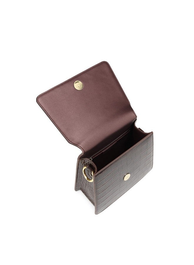 جي دبليو بي حقيبة كروس بودي نسائية من JW PEI بمقبض علوي FAE - بنية اللون - Image 3