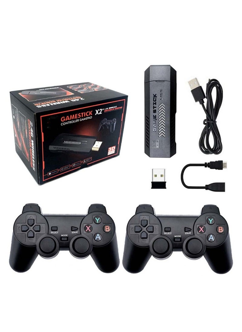 Generic - X2 4K 128G 40000 Game Stick Retro Game Console HD Video Game Console 2.4G Wireless Controller for PS1 GBA Christmas Gifts - Image 1
