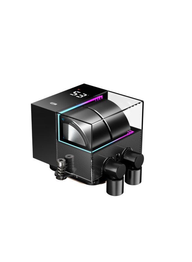 Pccooler Ds360 Black All-in Cpu Liquid Cooler, Temperature Display, Dual-chamber Water Pump, Cnc Aluminum Alloy Pump Housing, Argb Water Block, Supports 1700/am5 - Image 5